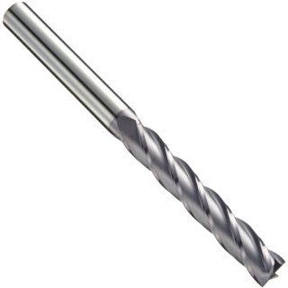 Niagara Cutter 55803 Carbide Square Nose End Mill, Inch, TiAlN Finish, Roughing and Finishing Cut, 30 Degree Helix, 4 Flutes, 3" Overall Length, 0.125" Cutting Diameter, 0.125" Shank Diameter: Industrial & Scientific