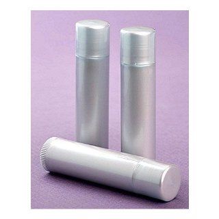 50 NEW Empty Light Silver LIP Balm Chapstick Tubes Containers .15 oz / 5 ml Tube Make Your Own Chapstick Lip Balm DIY At Home with Caps: Health & Personal Care