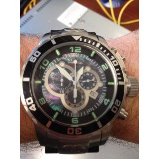 Invicta Men's 0477 Corduba Swiss Chronograph Black Polyurethane and Stainless Steel Watch Invicta Watches