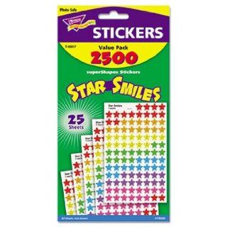 Sticker Assortment Pack, Smiling Star, 2500 per Pack: Everything Else