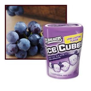 Ice Breakers Ice Cubes Sugar Free Gum, Arctic Grape, 40 count  Chewing Gum  Grocery & Gourmet Food