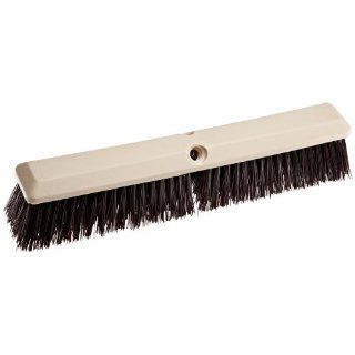 Weiler 42168 Polystyrene Coarse Sweep Floor Brush with Wood Handle, 2 1/2" Handle Width, 24" Overall Length, Natural: Push Brooms: Industrial & Scientific