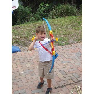 Maxi Sport Toy Archery Bow And Arrow Set With Suction Cup Arrows And Target : Miniature Novelty Toys : Sports & Outdoors