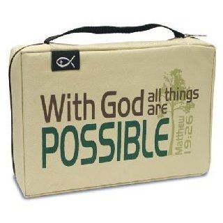 With God All Things Are Possible Bible Cover, XLG: Everything Else