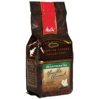 Melitta Vanilla Almond Decaffeinated Ground Coffee, 1.75 Ounce Brick (Pack of 24) : Grocery & Gourmet Food