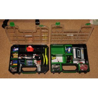 Stack On DO 17 Deluxe Pro Parts Storage Organizer Box with 17 Compartments   Garage Shelves  