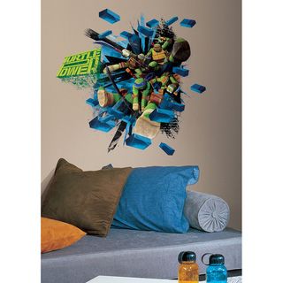 Teenage Mutant Ninja Turtles Brick Poster Peel and Stick Giant Wall Decals Roommates Wall Decor