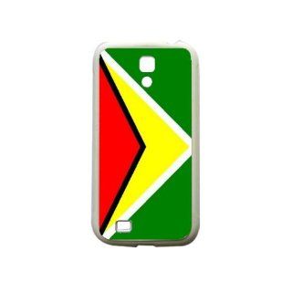 Guyana Flag Samsung Galaxy S4 White Silcone Case   Provides Great Protection: Cell Phones & Accessories