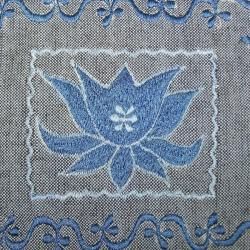 Handmade Cotton Lotus Passport Bag (Nepal) Fabric Bags