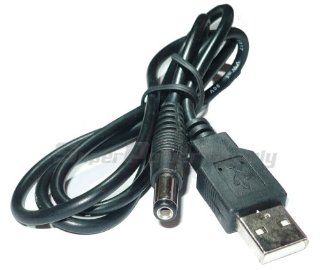 Super Power Supply USB to 5.5x2.1mm (5.5mm x 2.1mm) AC Adapter Barrel Plug 5V Cable for Charging or Powering Devices from a USB Port: Great for Buffalo, Dlink, TP link Wireless Routers: Electronics