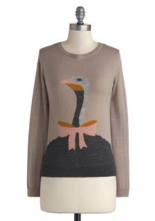 Wizard of Ostrich Sweater  Mod Retro Vintage Sweaters