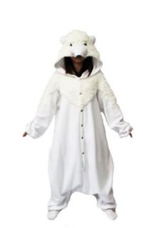 Bcozy Polar Bear Onesie, White, One Size: Clothing