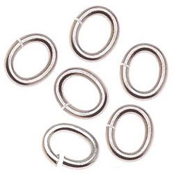 Beadaholique Pewter 20 gauge 4 mm Oval Jump Rings (Pack of 100) Beadaholique Jewelry Findings