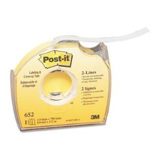 3M Commercial Office Supply Div. Products   Cover Up And Labeling Tape, 2 Line Roll, 1/3"x700", White   Sold as 1 RL   Post it Labeling and Cover Up Tape is ideal for covering up unwanted text on and covering mistakes before photocopying. Tape wi