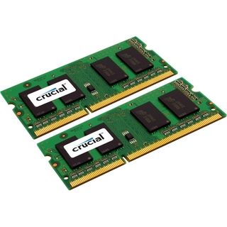 Crucial 8GB Kit (4GBx2), 204 pin SODIMM, DDR3 PC3 10600 Memory Module Crucial PC Memory