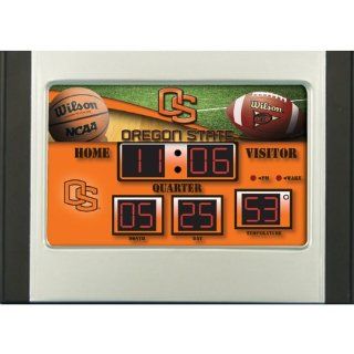 Oregon State Beavers Scoreboard Desk Clock : Sports Fan Alarm Clocks : Sports & Outdoors