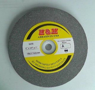 6" x 1/2" BENCH GRINDING WHEEL 100 grit Vitrified 1" Arbor   Power Bench Grinders  