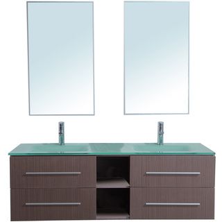 Calypso 60 inch Double Sink Vanity Stufurhome Bath Vanities