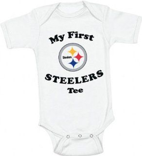 Pittsburgh Steelers Infant My First Steelers Tee Creeper   12 Month : Sports Related Merchandise : Sports & Outdoors
