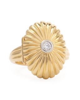 18k Gold Scalloped Secret Ring with Diamond   Monica Rich Kosann   Gold (6)