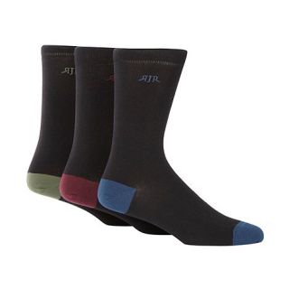RJR.John Rocha Designer pack of three coloured heel and toe socks