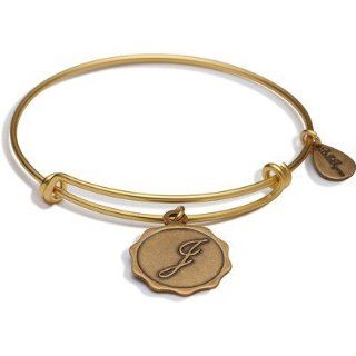 Authentic Bella Ryann "Letter J" adjustable wire bangle russian gold. (Same day shipping): Jewelry