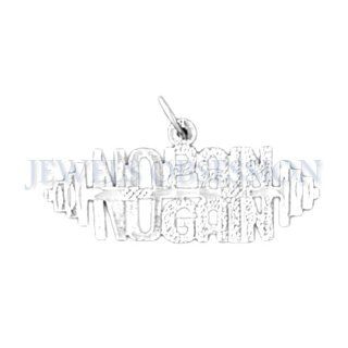 Rhodium Plated 925 Sterling Silver Saying Pendant: Jewels Obsession: Jewelry