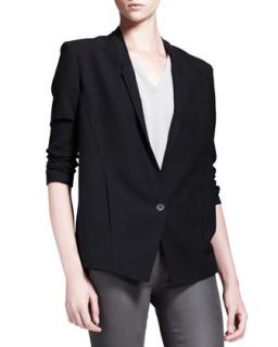 Womens Slouchy Single Button Suiting Jacket   HELMUT Helmut Lang   Black (8)