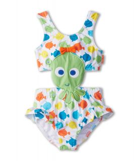 le top Go Fish Octopus Monokini Girls Swimwear Sets (Green)