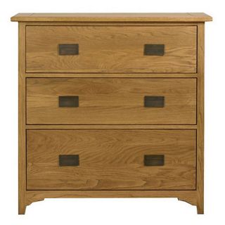Oak Mitre three drawer dresser