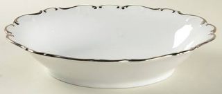 Schumann   Bavaria Platinum Elegance 9 Oval Vegetable Bowl, Fine China Dinnerwa