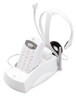 GE 29917 900 MHz Analog Cordless Headset Phone (White) : Cordless Telephones : Electronics