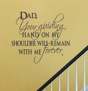 dad your guiding hand vinyl Wall Decals Quotes Sayings Words Art Decor Lettering vinyl wall art inspirational uplifting : Nursery Wall Decor : Baby