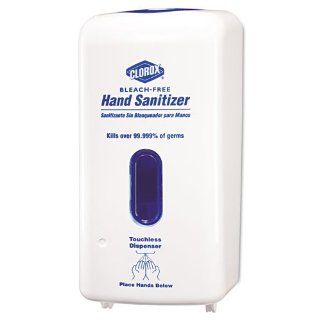 Clorox Products   Clorox   No Touch Hand Sanitizer Dispenser, Adjustable Sensor, White, 1 Each   Sold As 1 Each   Automatically dispenses Clorox hand santizer. Nothing to touch   Adjustable sensor conveniently dispenses spray for better hand coverage.   L
