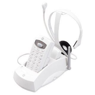 GE 29917 900 MHz Analog Cordless Headset Phone (White) : Cordless Telephones : Electronics