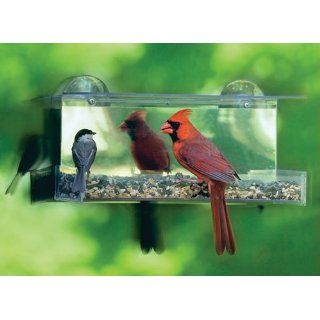 Duncraft 74205 Cardinal One Way Mirror Window Bird Feeder  Wild Bird Feeders  Patio, Lawn & Garden