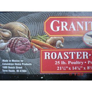 Granite Ware 0511 3 Covered Rectangular Roaster 21.25 by 14 by 8.5 Inch: Kitchen & Dining