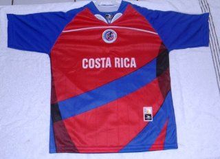 COSTA RICA MENS SOCCER JERSEY SIZE LARGE (COLORS VARY SLIGHTLY SENT AT RANDOM) : Sports & Outdoors