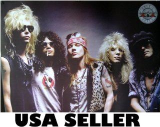 Guns N' Roses Later Lineup Horiz Poster Print 28 X 19.5 Inches Axl Rose (poster sent from USA in PVC pipe)  