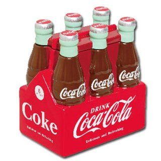 Ceramic Coca Cola Cookie Jar Six Pack of Bottles: Kitchen & Dining