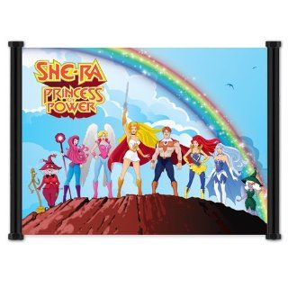 She Ra   Princess of Power: Cartoon Group Fabric Cloth Wall Scroll Poster (42' x 32')   Prints