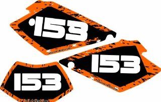 KTM Number Plate BackGround Graphics 2003 2007 EXC SX MXC Decals Stickers ktm : Other Products : Everything Else