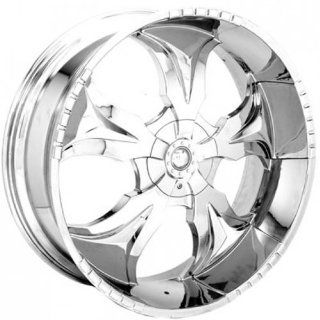 Starr Hammer 30 Chrome Wheel / Rim 5x5 & 5x4.75 with a 25mm Offset and a 78.1 Hub Bore. Partnumber SWG77031034C+25 78.1: Automotive