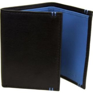 Lodis Men RAEB Classic Genuine Leather ID Window Trifold Billfold Wallet (Brown): Clothing