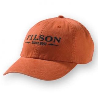 Filson Chino Cap with Logo (Burnt Orange): Clothing