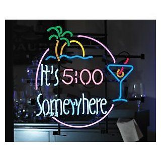 It's 5 O'Clock Somewhere Neon Sign: Kitchen & Dining