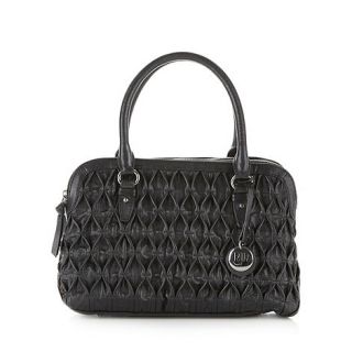 RJR.John Rocha Designer black leather pinch detail handbag