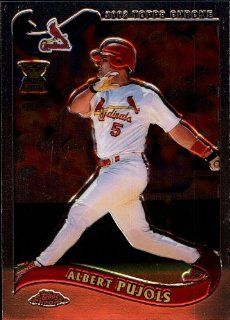 2002 Topps All star   Chrome   Albert Pujols   Cardinals   Card 160: Sports & Outdoors