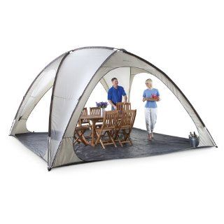Famous Maker Northport 14x14' Domed Canopy Off white: Sports & Outdoors