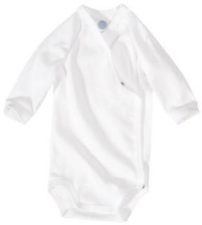 Sanetta 302300   Wickelbody langarm, Basic Collection, Organic Cotton weiss (Weitere Farben): Sanetta: Bekleidung